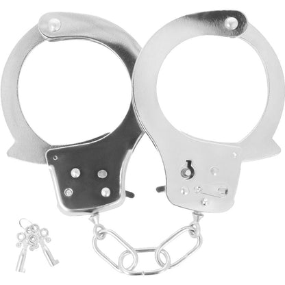 DARKNESS - METAL ANKLE HANDCUFFS WITH KEYS - Kink&Play