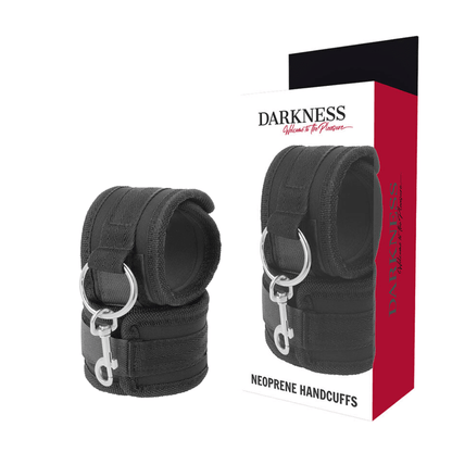 DARKNESS - NEOPRENE HANDCUFFS - Kink&Play