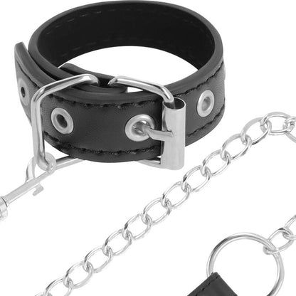 DARKNESS - PENIS RING WITH STRAP - Kink&Play