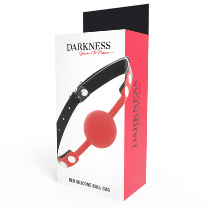 DARKNESS - RED SILICONE GAG - Kink&Play
