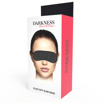 DARKNESS - STRAIGHT BLACK MASK - Kink&Play