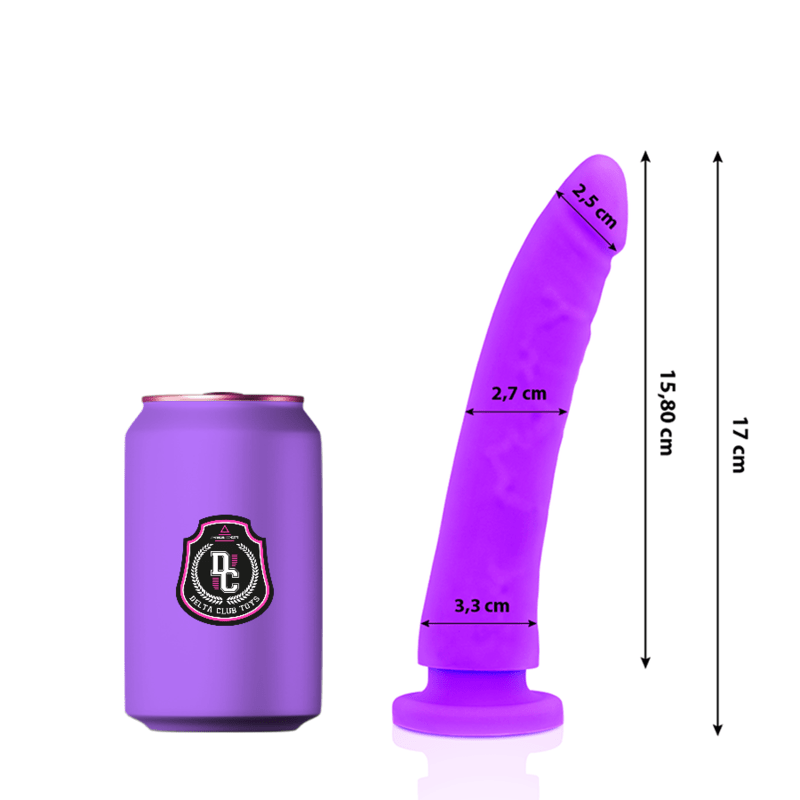 DELTA CLUB - TOYS LILAC DILDO MEDICAL SILICONE 17 CM - O - 3 CM - Kink&Play