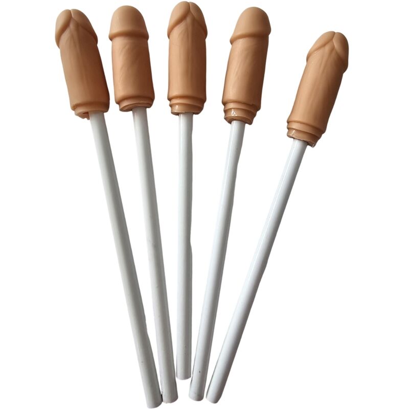 DIABLO PICANTE - 5 PENCILS WITH NATURAL PENIS TIP - Kink&Play