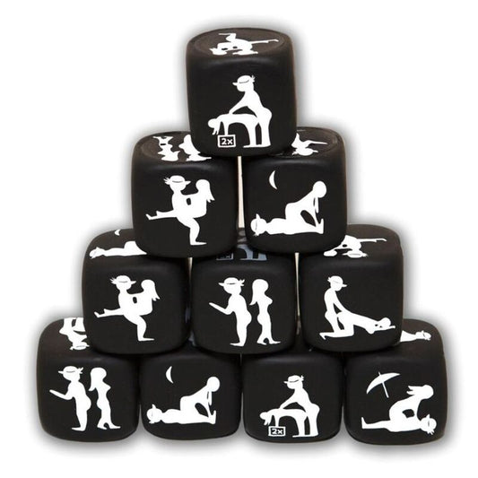 DIABLO PICANTE - DICE GAME OF POSTURE BLACK - Kink&Play