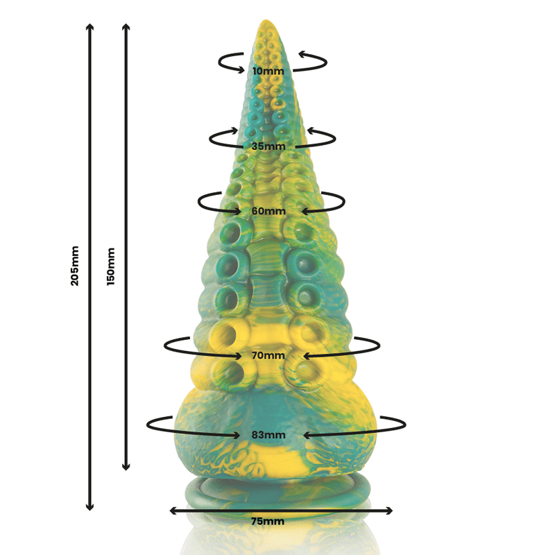 EPIC - CETUS GREEN TENTACLE DILDO LARGE SIZE - Kink&Play