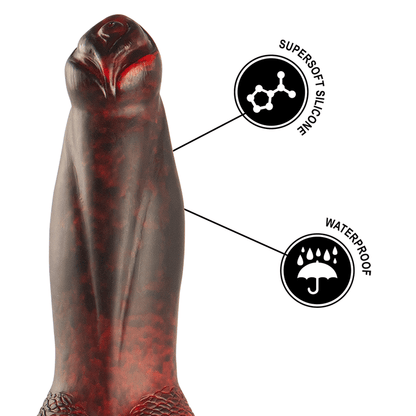 EPIC - PROMETHEUS DILDO TITAN IN FLAMES RECHARGEABLE REMOTE CONTROL - Kink&Play
