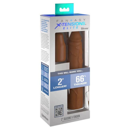 FANTASY X - TENSIONS - PIPEDREAMS SLEEVE 20,32 CM + 5,00 CM INCH PLUG CARAMEL - Kink&Play