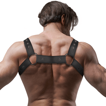 FETISH SUBMISSIVE ATTITUDE - ADJUSTABLE NEOPRENE CHEST SPORTS HARNESS FOR MEN - Kink&Play