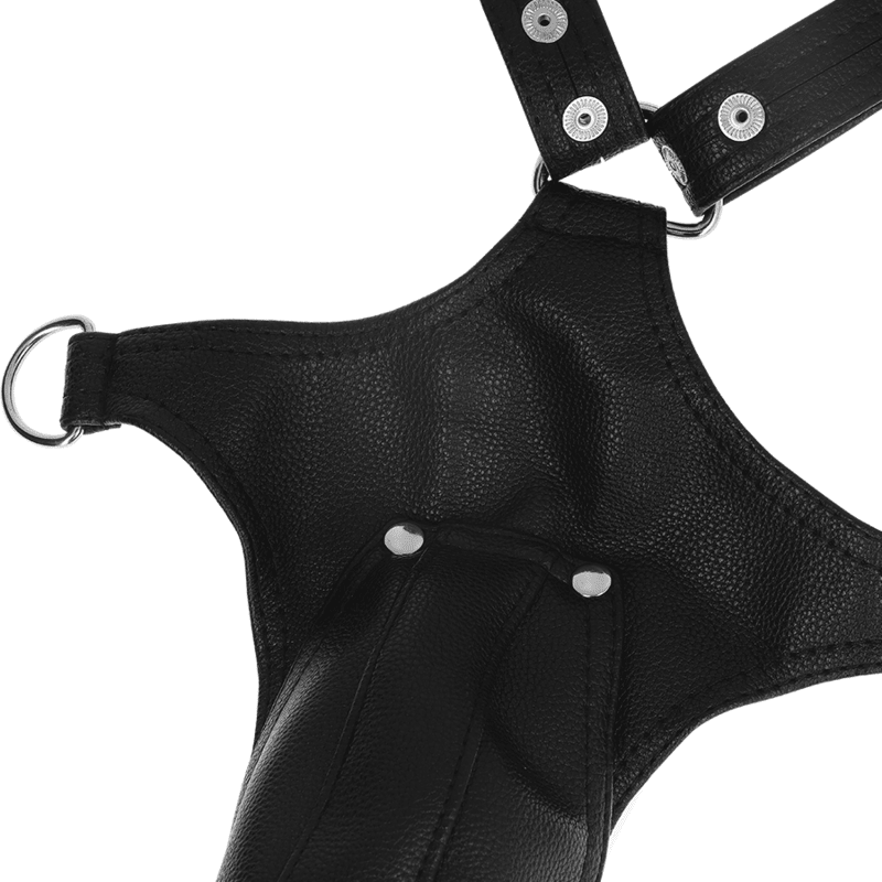 FETISH SUBMISSIVE ATTITUDE - MENS ECO - LEATHER JOCK STRAP HARNESS - Kink&Play