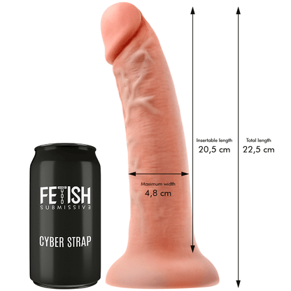 FETISH SUBMISSIVE CYBER STRAP - HARNESS WITH REMOTE CONTROL DILDO WATCHME L TECHNOLOGY - Kink&Play