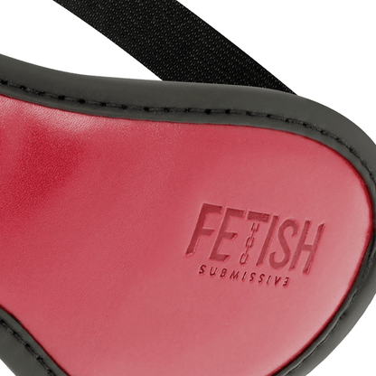 FETISH SUBMISSIVE DARK ROOM - VEGAN LEATHER MASK WITH NEOPRENE LINING - Kink&Play