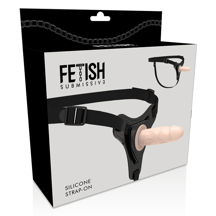 FETISH SUBMISSIVE HARNESS - FLESH REALISTIC SILICONE 12.5 CM - Kink&Play