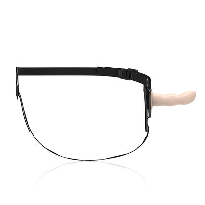 FETISH SUBMISSIVE HARNESS - FLESH SILICONE G - SPOT 12.5 CM - Kink&Play