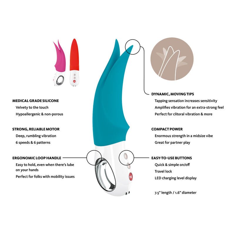 FUN FACTORY - VOLTA G5 CLITORAL VIBRATOR PETROL - Kink&Play