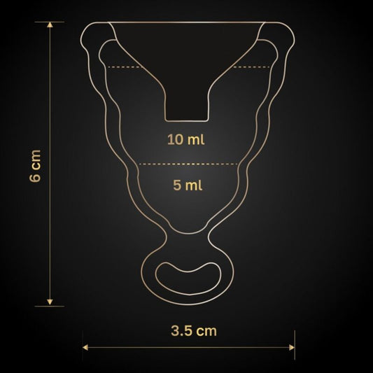G - VIBE - GCUP BLACK MENSTRUAL CUP - Kink&Play