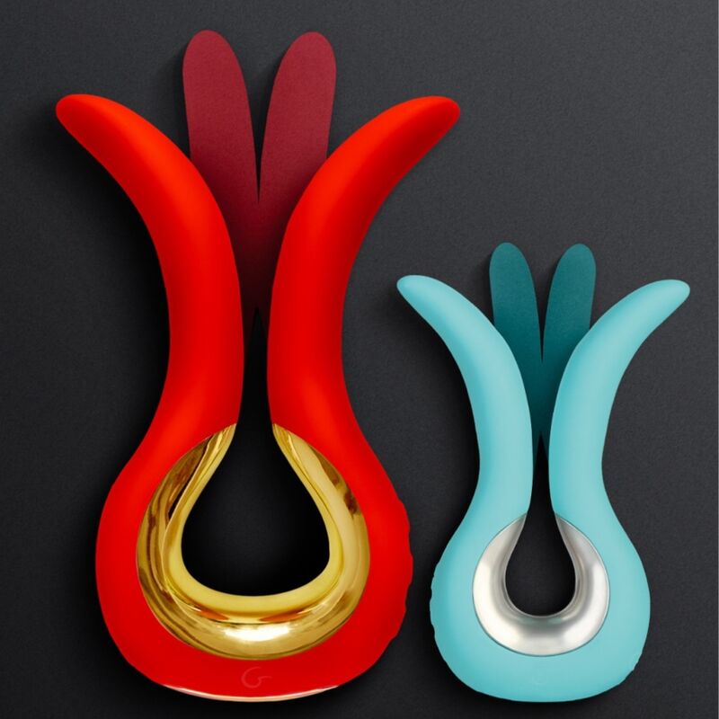 G - VIBE - GVIBE MAXI VIBRATOR WITH TWO FLEXIBLE TIPS CORAL - Kink&Play