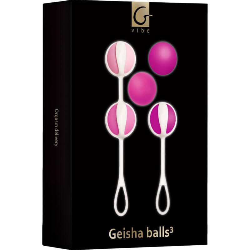 G - VIBE - SET 5 GEISHA BALLS3 PINK - Kink&Play