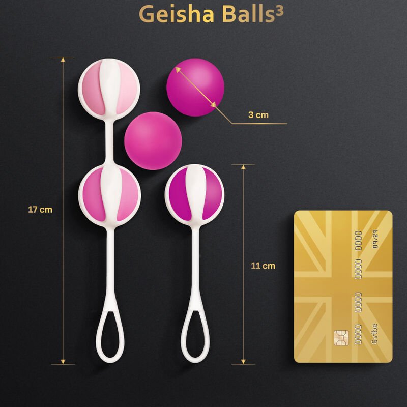 G - VIBE - SET 5 GEISHA BALLS3 PINK - Kink&Play