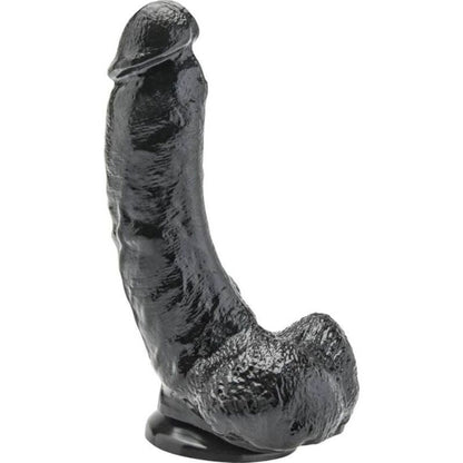 GET REAL - DILDO 20,5 CM WITH BALLS BLACK - Kink&Play