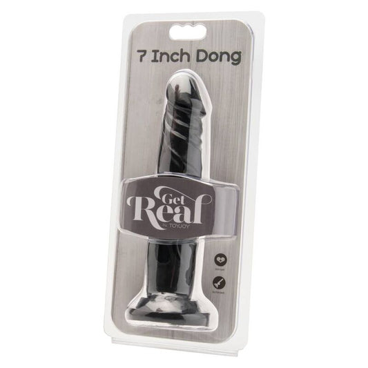 GET REAL - DONG 18 CM BLACK - Kink&Play