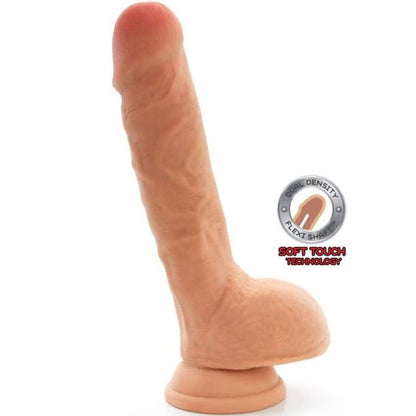 GET REAL - DUAL DENSITY DILDO 25,5 CM BALLS SKIN - Kink&Play