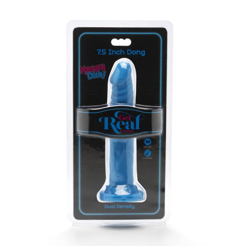 GET REAL - HAPPY DICKS DONG 19 CM BLUE - Kink&Play