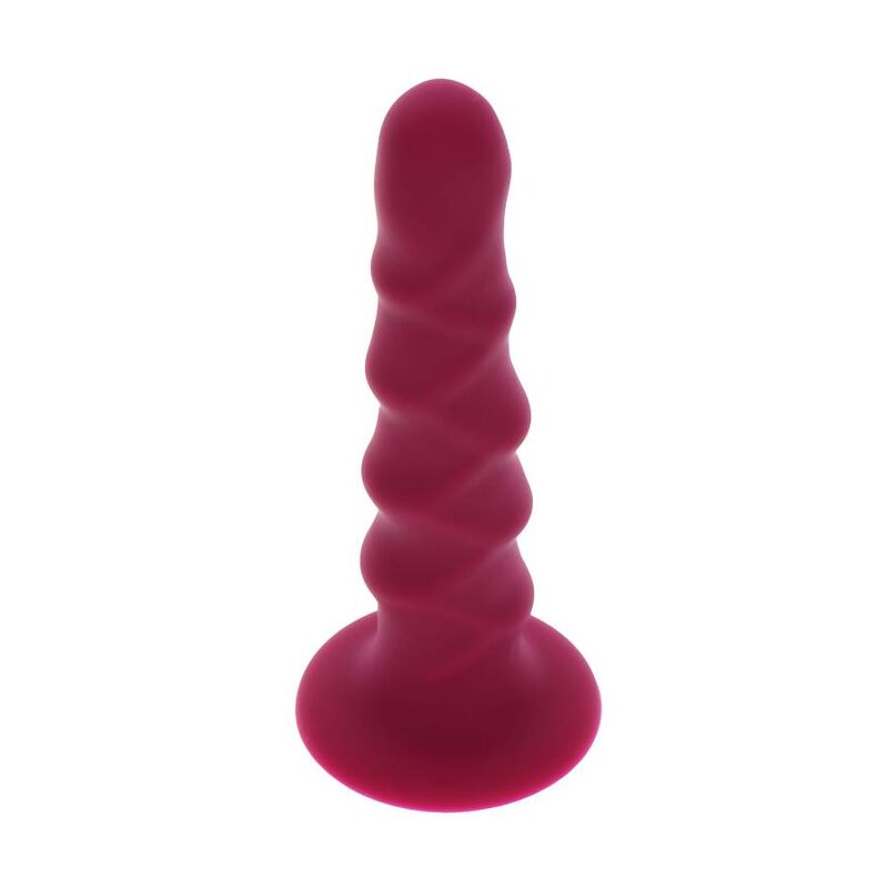 GET REAL - RIBBED DONG 12 CM RED - Kink&Play