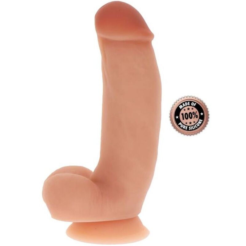 GET REAL - SILICONE DILDO 18 CM W BALLS SKIN - Kink&Play