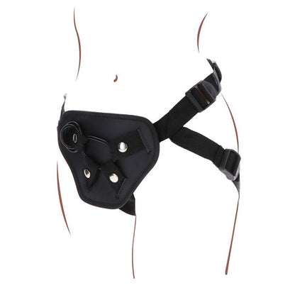 GET REAL - STRAP - ON DELUXE HARNESS BLACK - Kink&Play