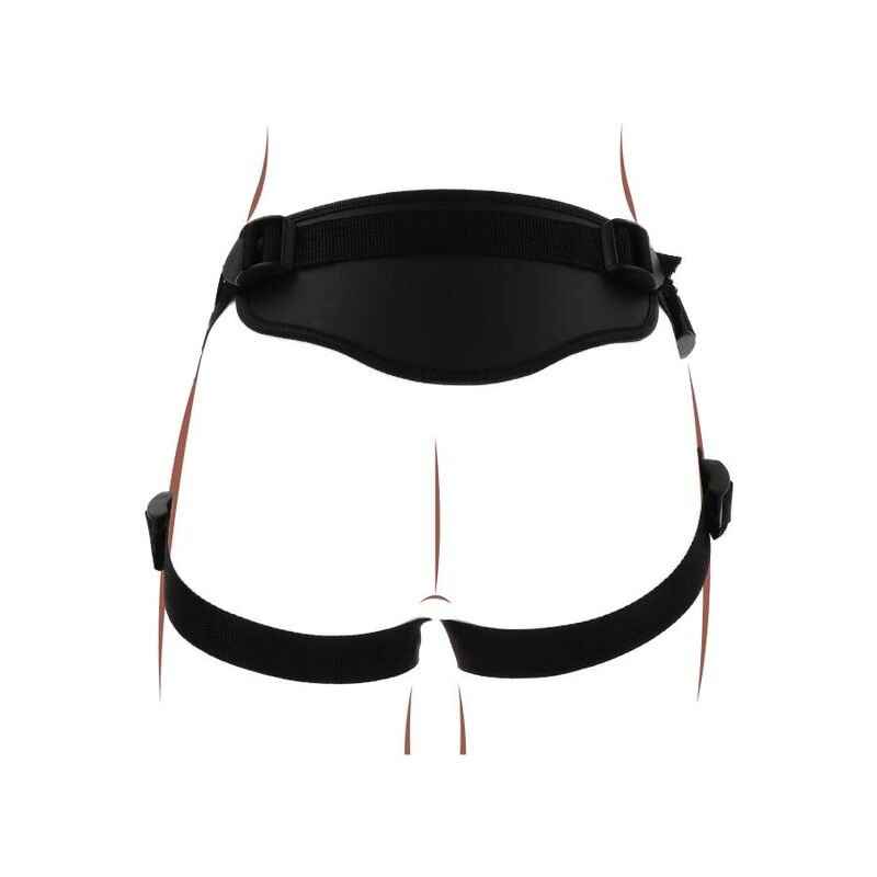 GET REAL - STRAP - ON DELUXE HARNESS BLACK - Kink&Play