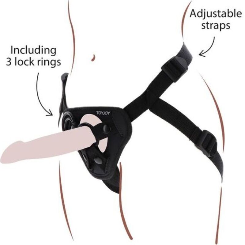 GET REAL - STRAP - ON HARNESS BLACK - Kink&Play