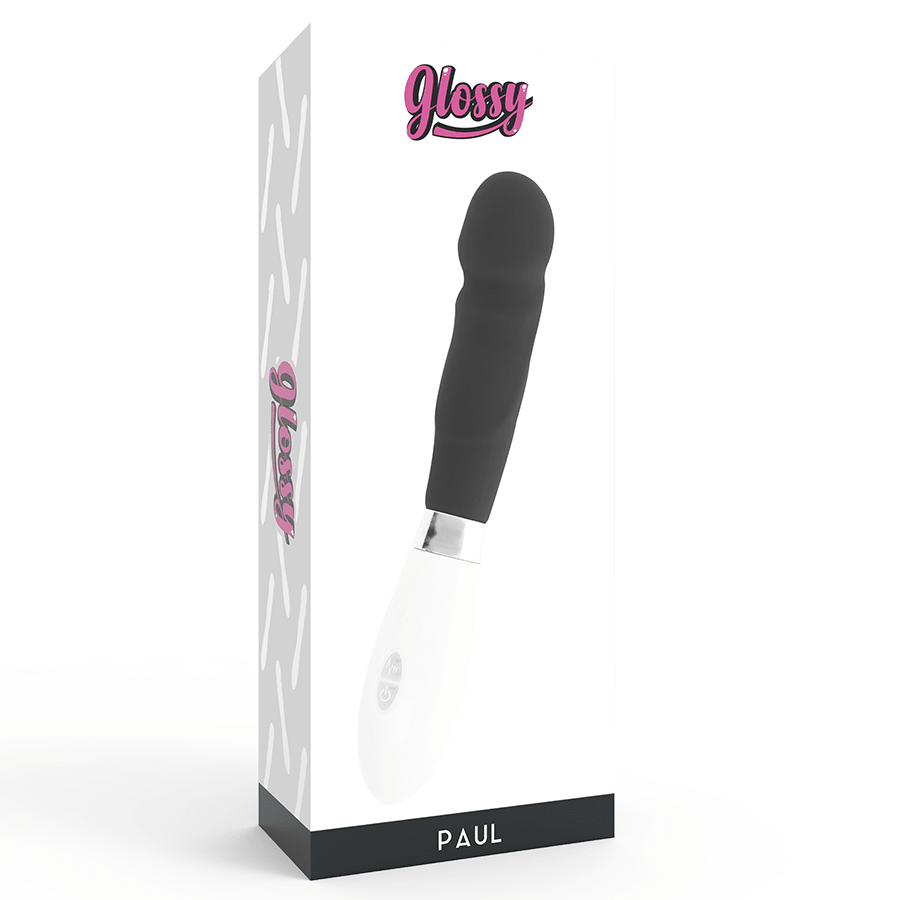 GLOSSY - PAUL VIBRATOR BLACK - Kink&Play