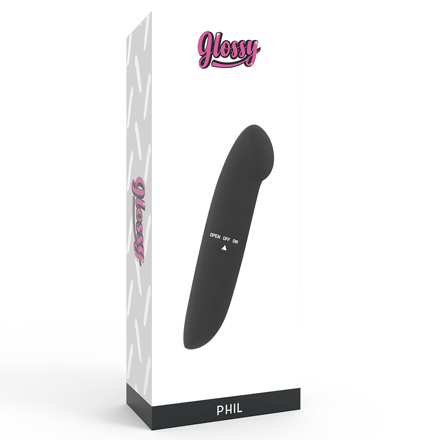 GLOSSY - PHIL VIBRATOR BLACK - Kink&Play