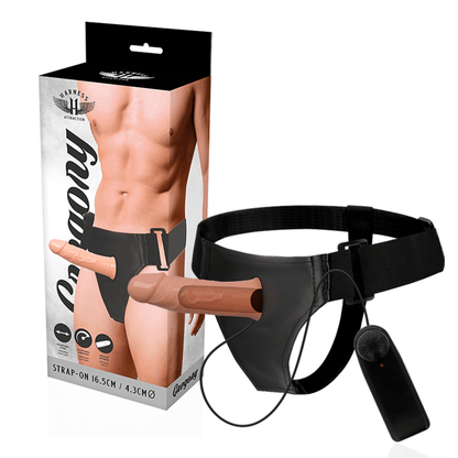 HARNESS ATTRACTION - GREGORY HOLLOW RNES WITH VIBRATOR 16.5 CM - O - 4.3 CM - Kink&Play