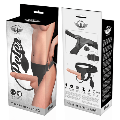 HARNESS ATTRACTION - RNES PETER WITH INFLATABLE PENIS 18 CM - O - 3.5 CM - Kink&Play