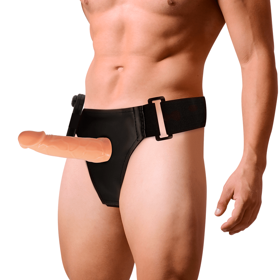 HARNESS ATTRACTION - WILLIAN HOLLOW RNES WITH VIBRATOR 17 CM - O - 4.5 CM - Kink&Play