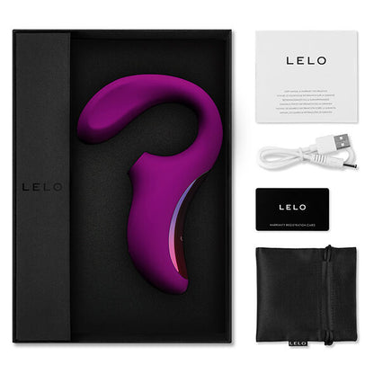 LELO - ENIGMA DUBBEL SUGSTIMULERING LILA MASSAGER