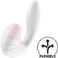 SATISFYER - SUPERNOVA AIR PULSE STIMULATOR & VIBRATION WHITE