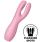 SATISFYER - THREESOME 3 VIBRATOR PINK