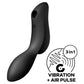 SATISFYER - CURVY TRINITY 2 AIR PULSE VIBRATOR BLACK