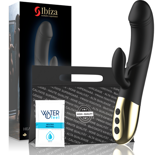 IBIZA - KRAFTFULL ANATOMISK VIBRATOR MED RABBIT