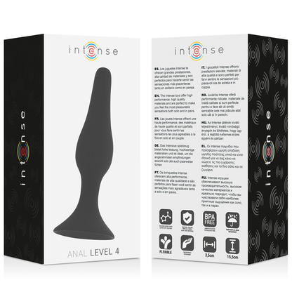 INTENSE - ANAL LEVEL 4 15.5CM BLACK - Kink&Play