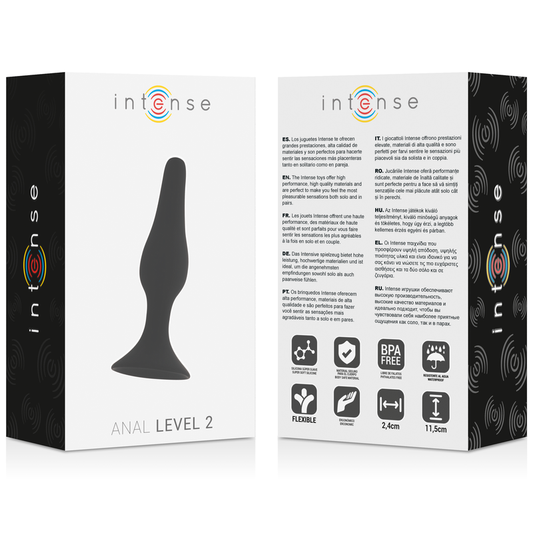 INTENSE - ANAL LEVEL 2 11.5CM BLACK - Kink&Play