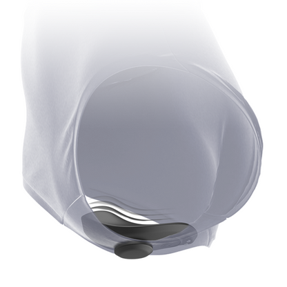 BLACK&SILVER - PRESTON RECHARGEABLE SILICONE VIBRATOR PANTIE BLACK