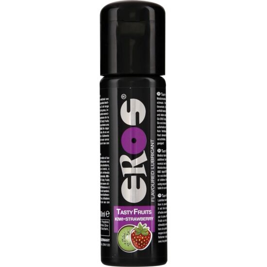 EROS - TASTY FRUITS FLAVOURED LUBRICANT KIWI-STRAWBERRY 100 ML - Kink&Play