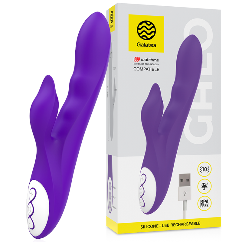 GALATEA - GALO LILA VIBRATOR KOMPATIBEL MED WATCHME TRÅDLÖS TEKNIK