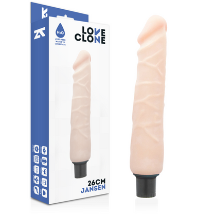 LOVECLONE - JANSEN SJÄLVSMÖRJANDE VIBRATOR 26 CM -O- 4,2 CM