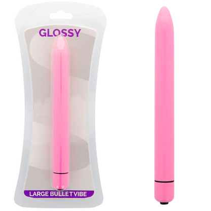 GLOSSY - SLIM VIBRATOR MED DJUP ROSÉ
