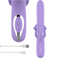 INTENSE - BILLIE RECHARGEABLE MULTIFUNCTION VIBRATOR STIMULATING WAVES WITH PURPLE PUSH BUTTON