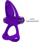 PRETTY LOVE - VIBRATOR RING 10 VIBRATIONS VIOLET SILICONE